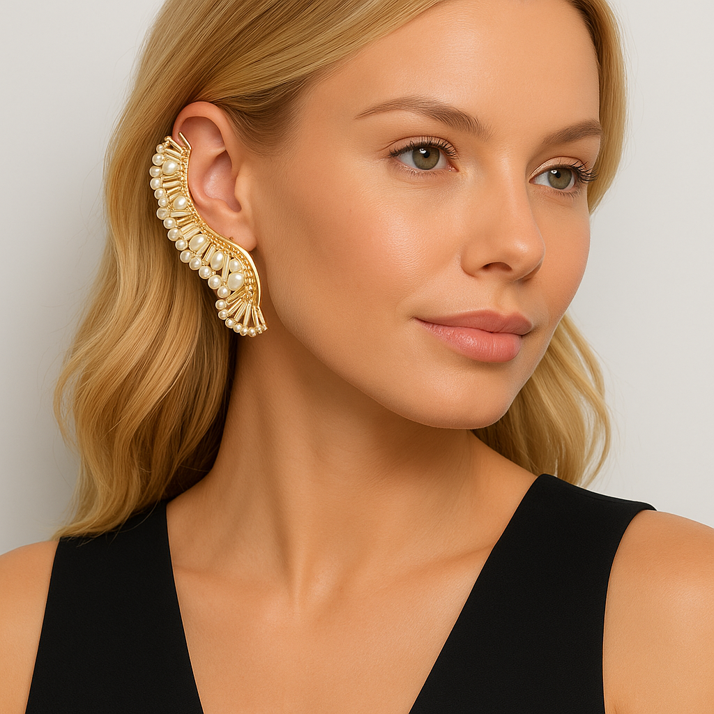 Beaded Back Ear Cuff
