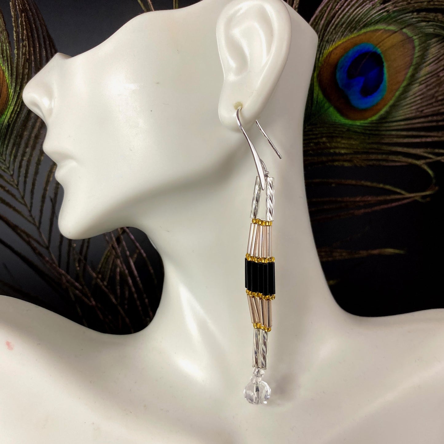Champaign Black Dangles