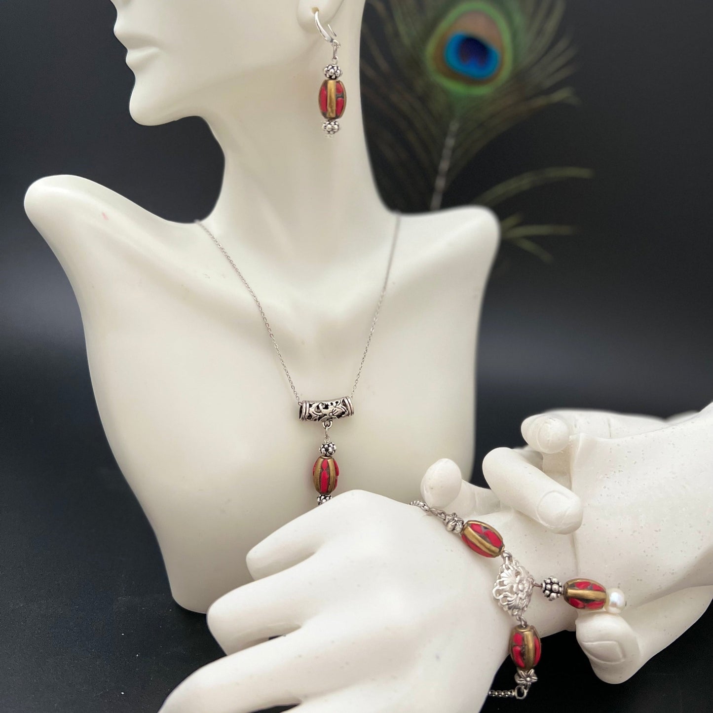 Tibetan Coral Set