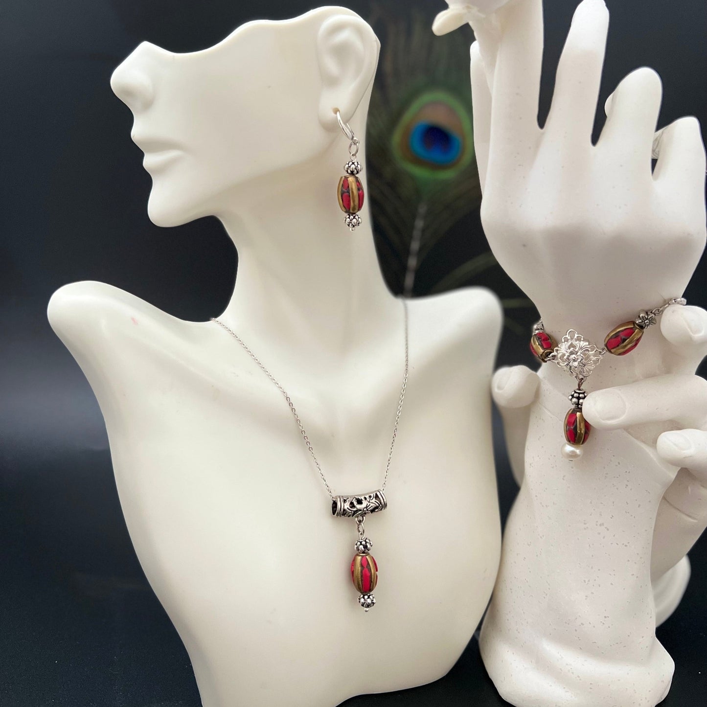 Tibetan Coral Set