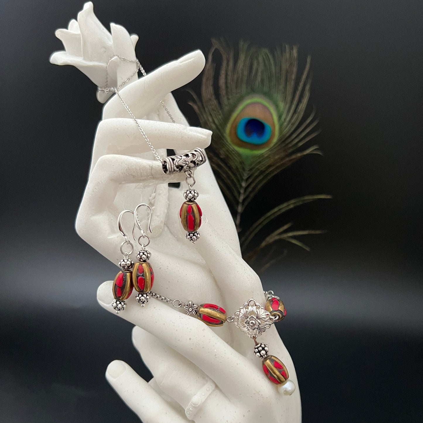Tibetan Coral Set