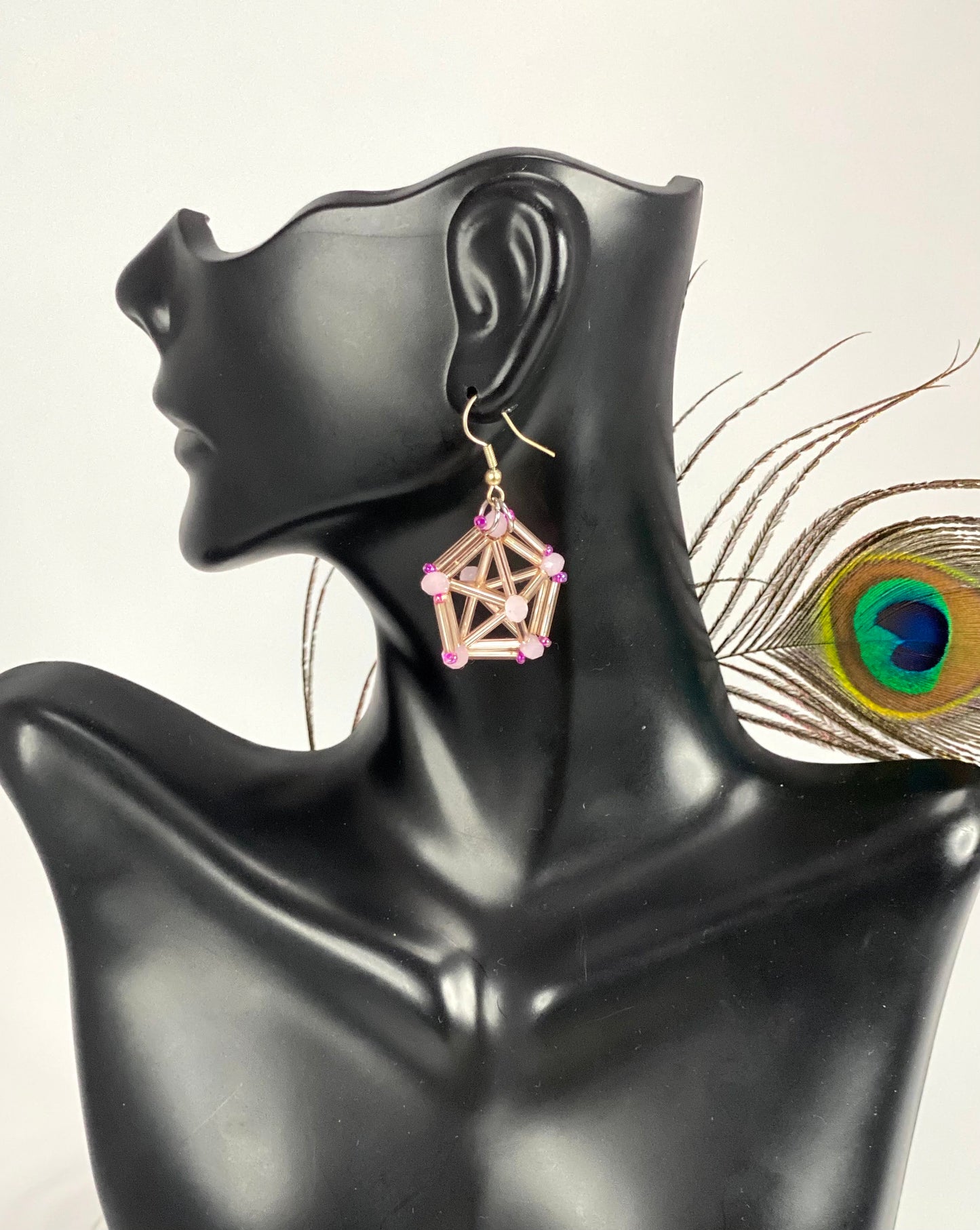 3D Pentagon Earrings - Himelli art inspired