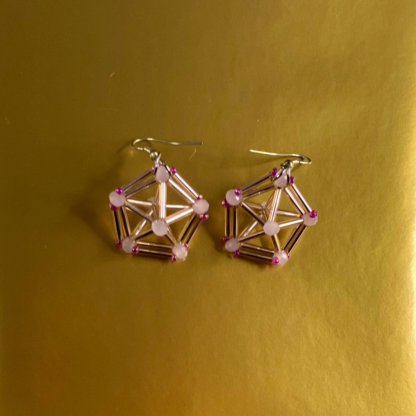 3D Pentagon Earrings - Himelli art inspired