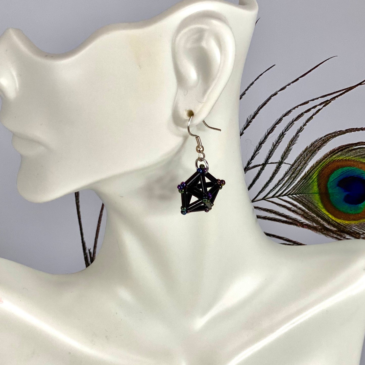 3D Pentagon Earrings - Himelli art inspired