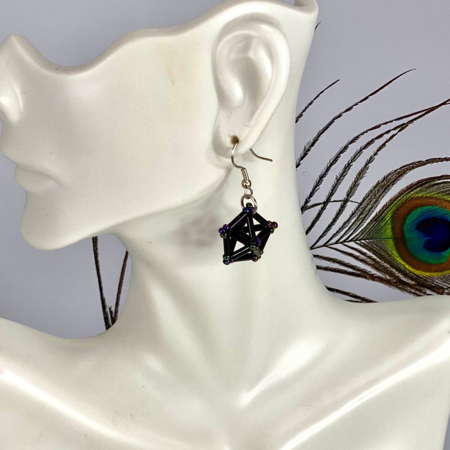 3D Pentagon Earrings - Himelli art inspired