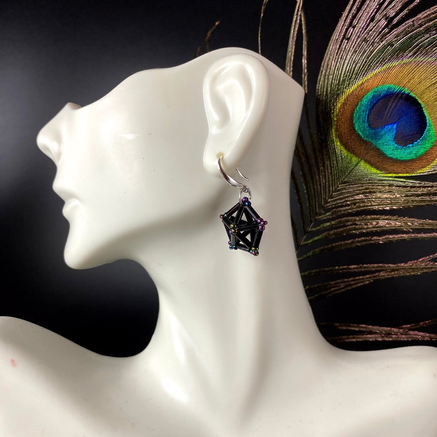 3D Pentagon Earrings - Himelli art inspired