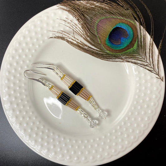 Champaign Black Dangles