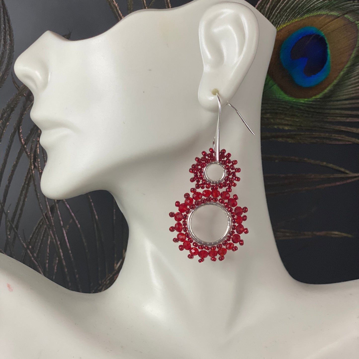 Beaded Cluster Kisses Earrings
