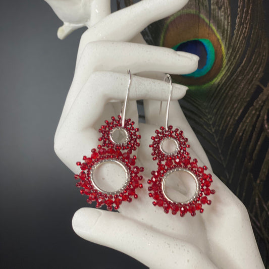 Beaded Cluster Kisses Earrings