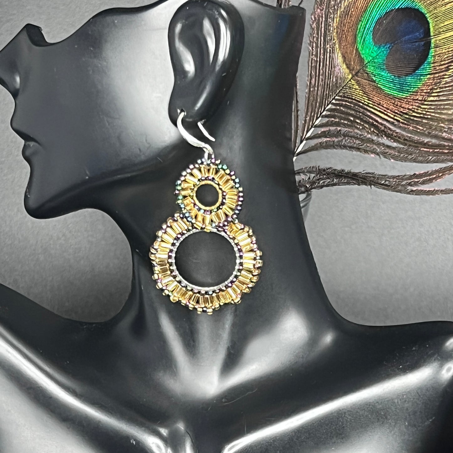 Beaded Cluster Kisses Earrings