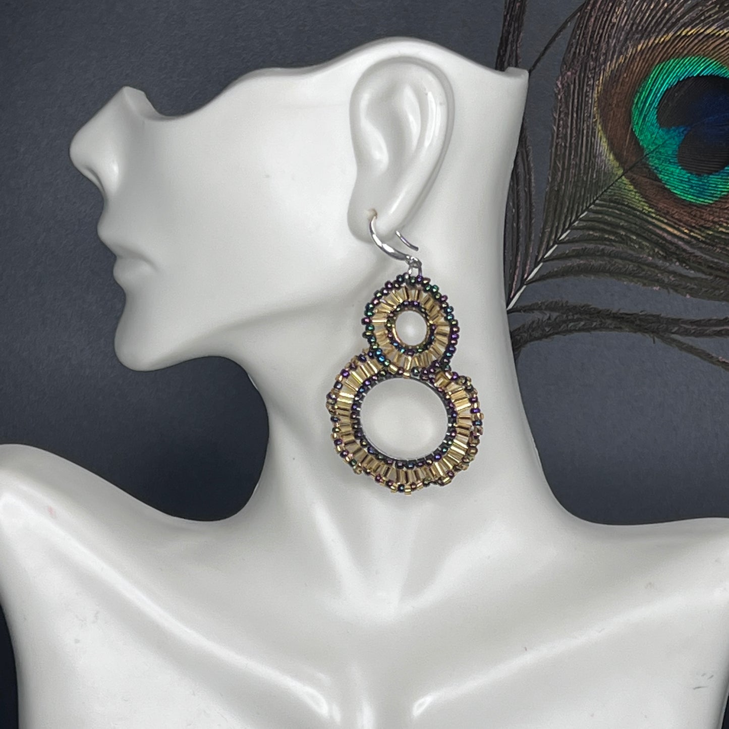 Beaded Cluster Kisses Earrings