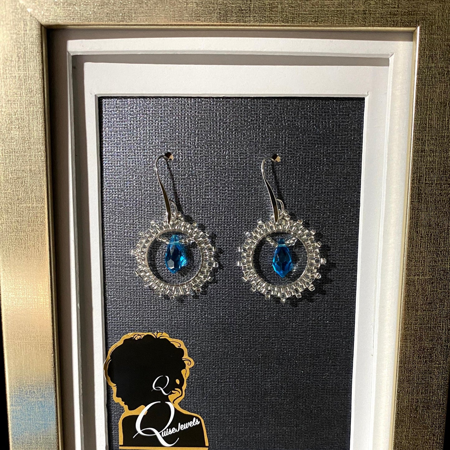 Beaded Circle Earrings