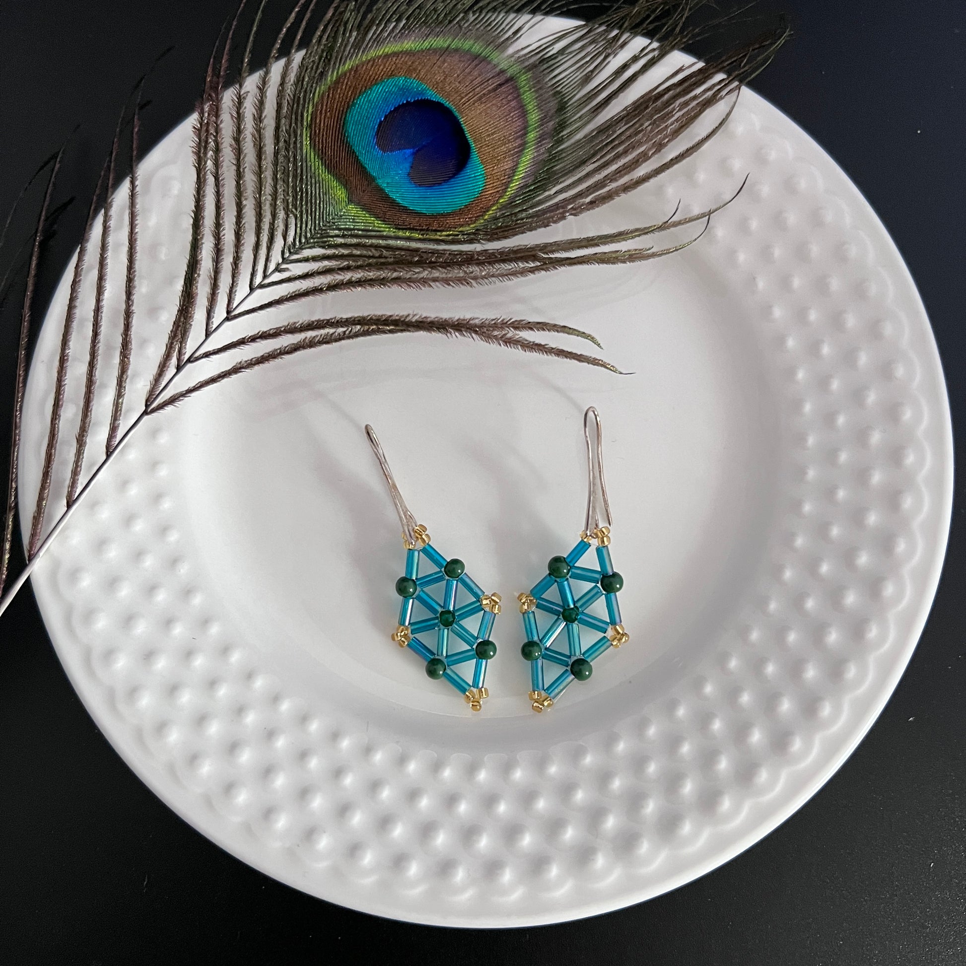 Ocean Rhombus Earrings
