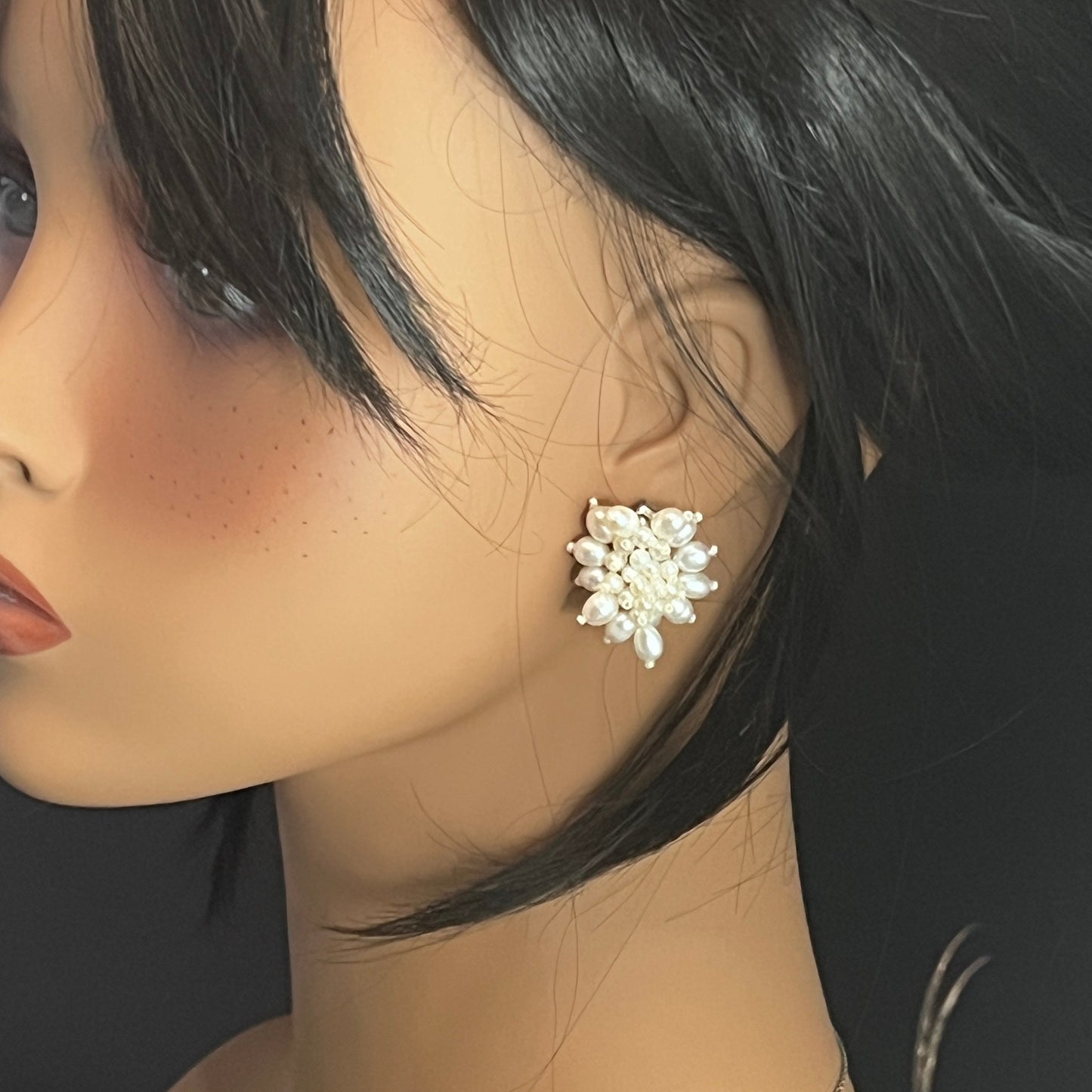 Seed Pearl Earring and Pendant Set
