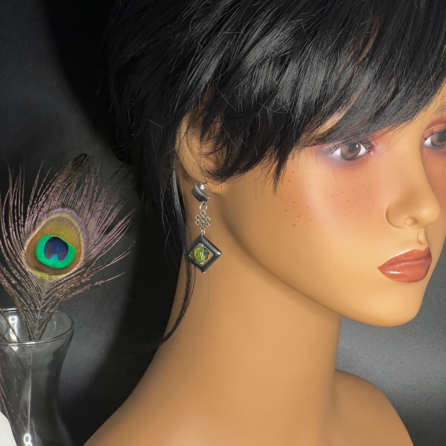 Diamond Dream Earrings with Celestial Crystal