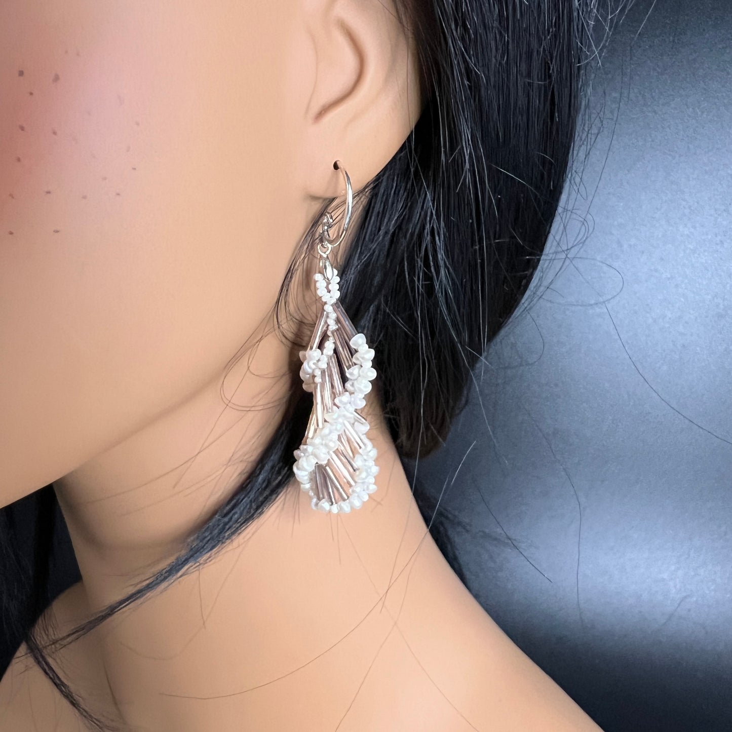 Pearly Swirl Earrings
