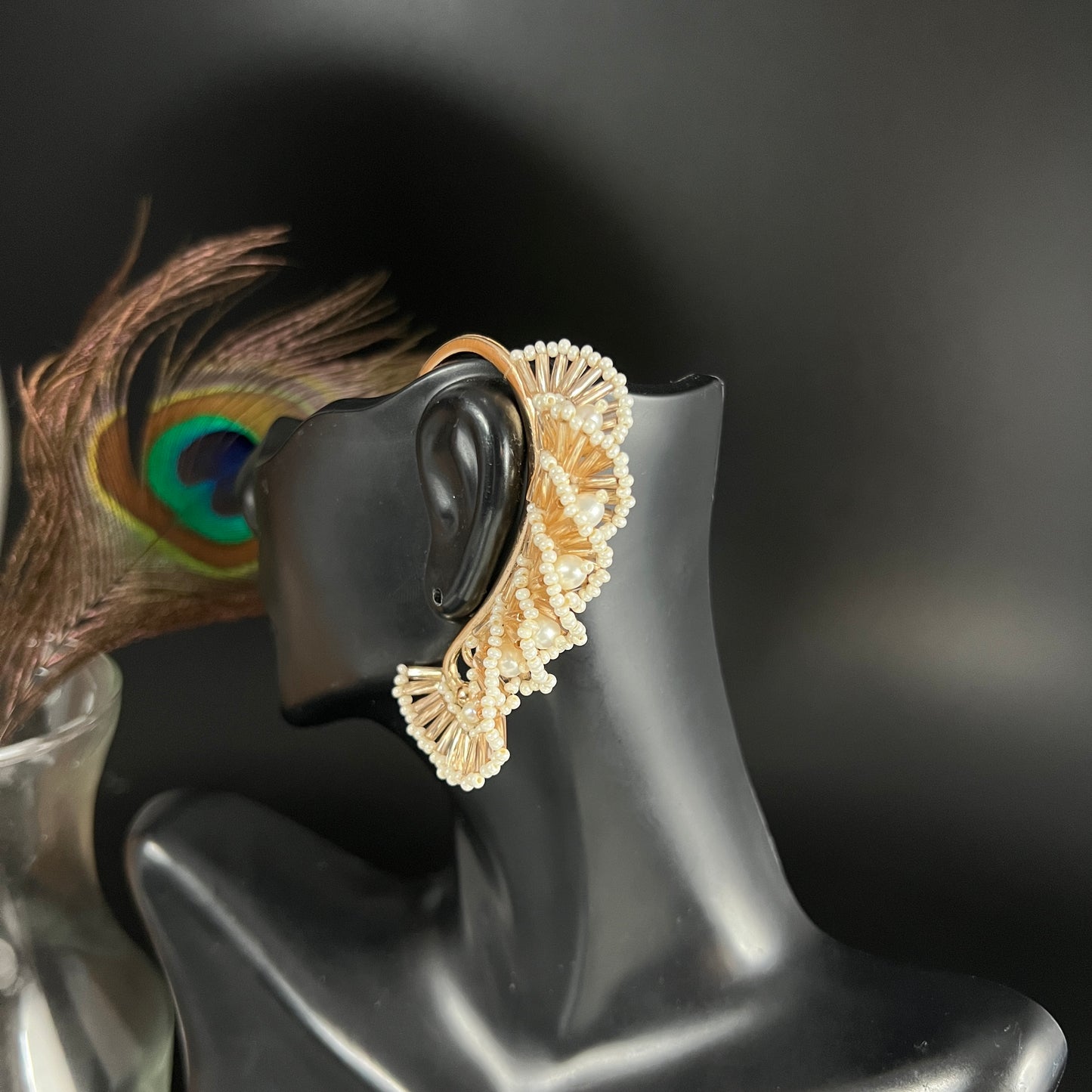Beaded Back Ear Cuff