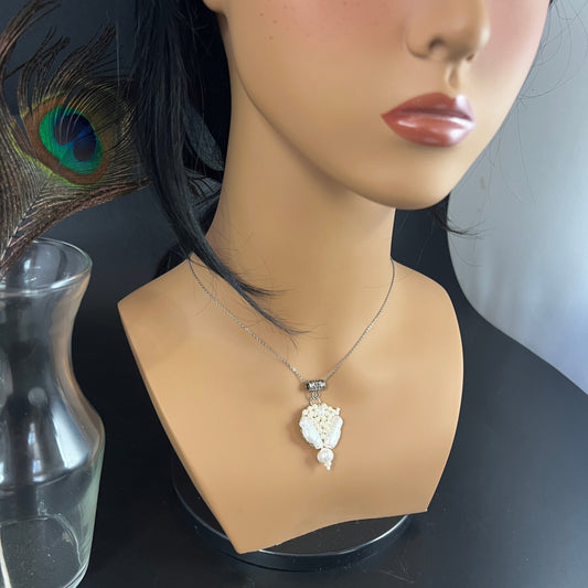 Duo Keshi Pearl Pendant