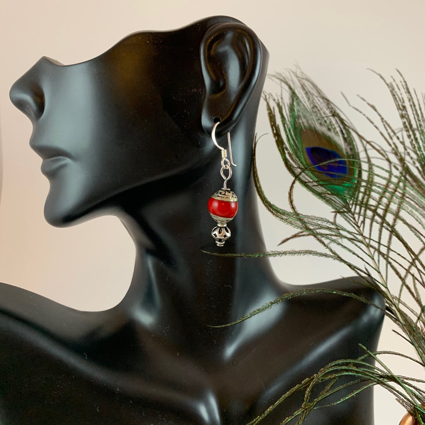 Red Jasper Resin Dangles