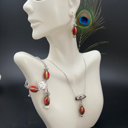 Tibetan Coral Set