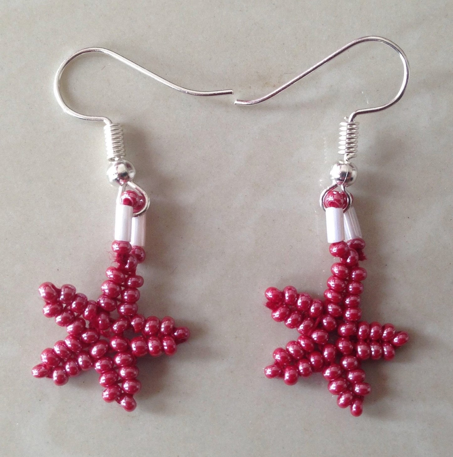 Beaded Starfish Earrings