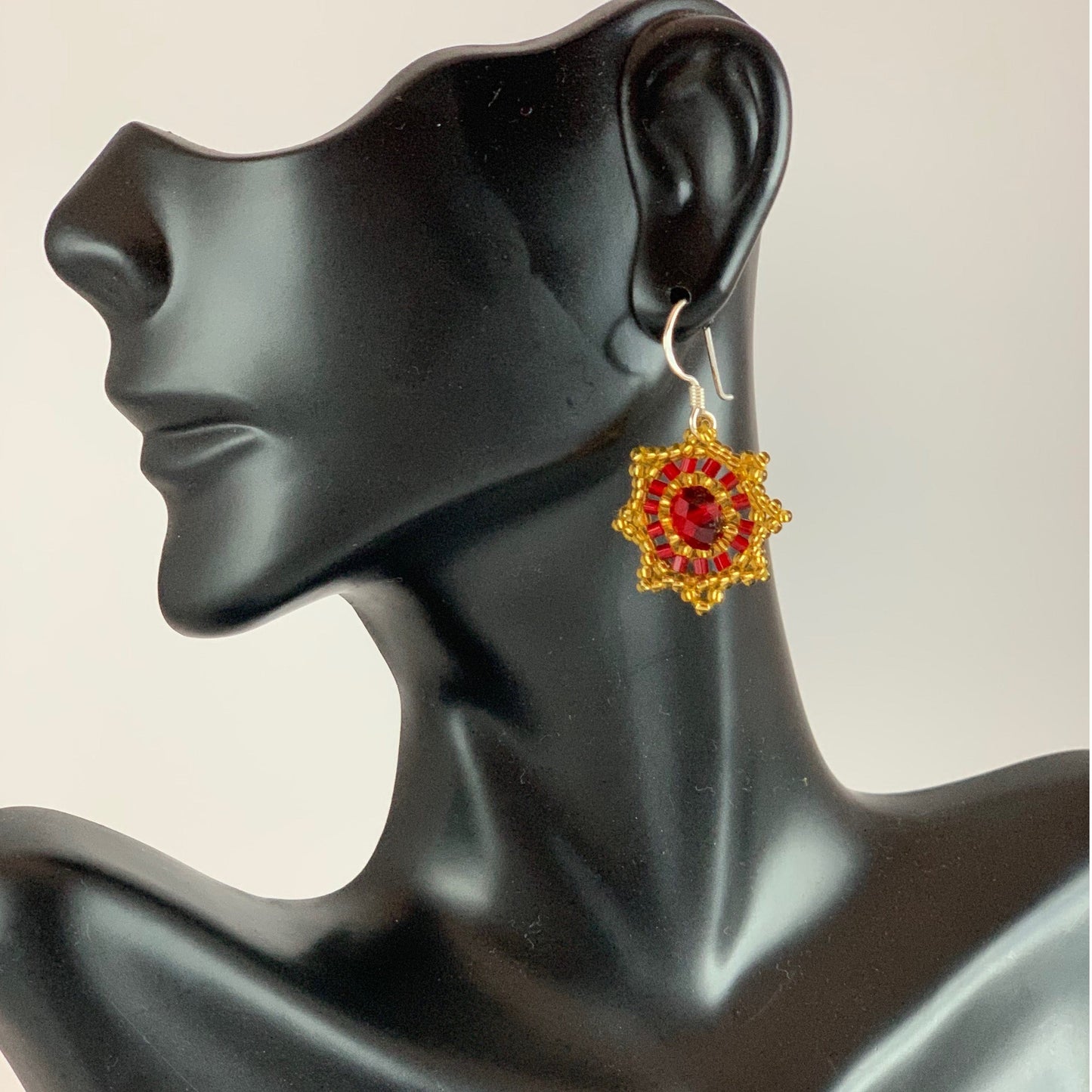 Sun Beaded Earrings