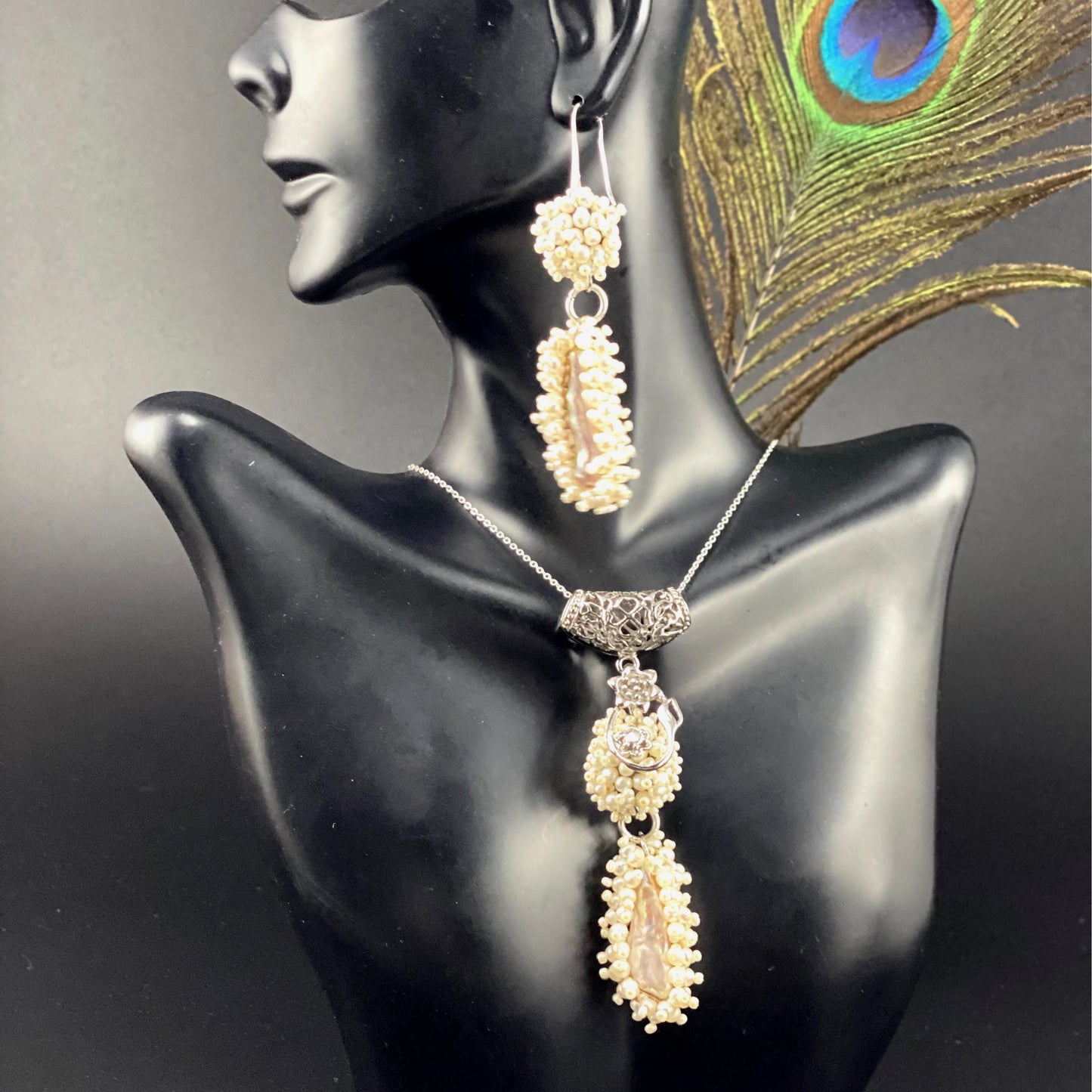 Victorian Style Bridal Pearl Set