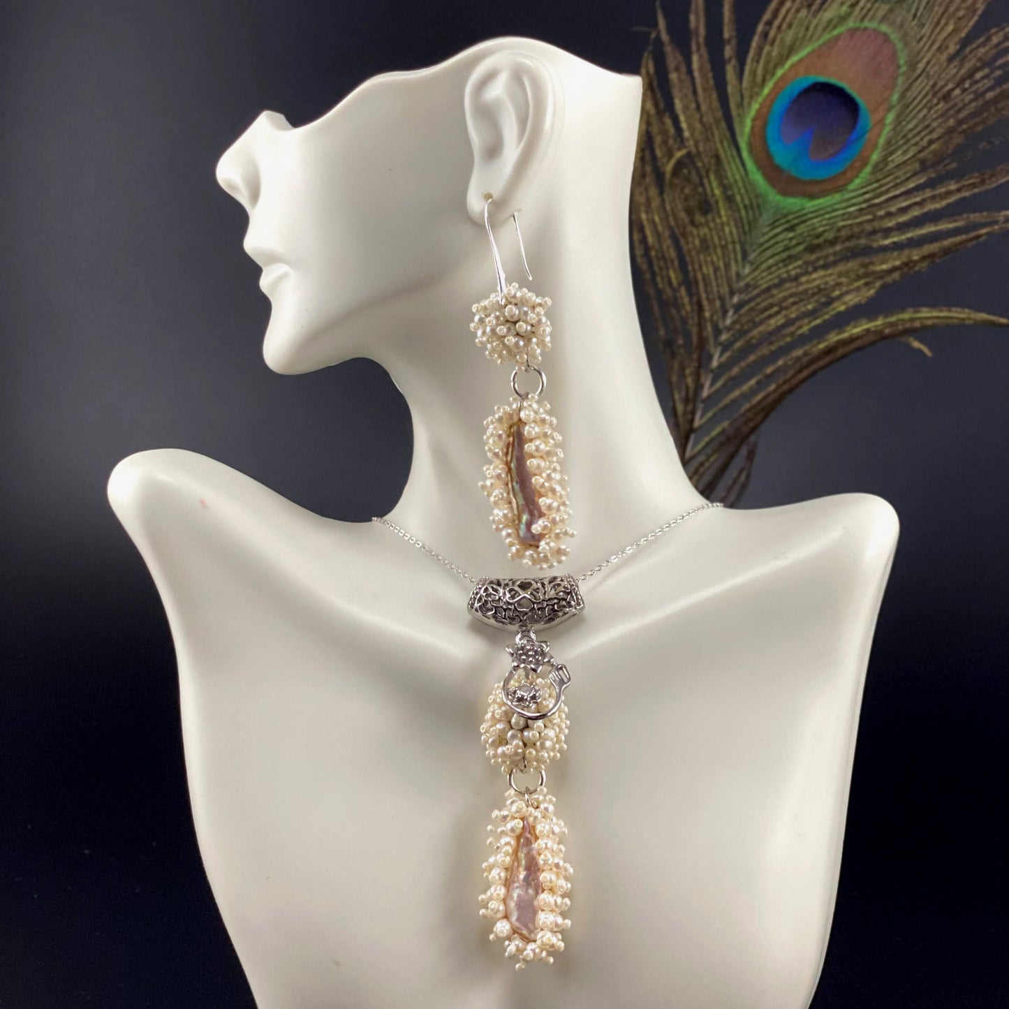 Victorian Style Bridal Pearl Set