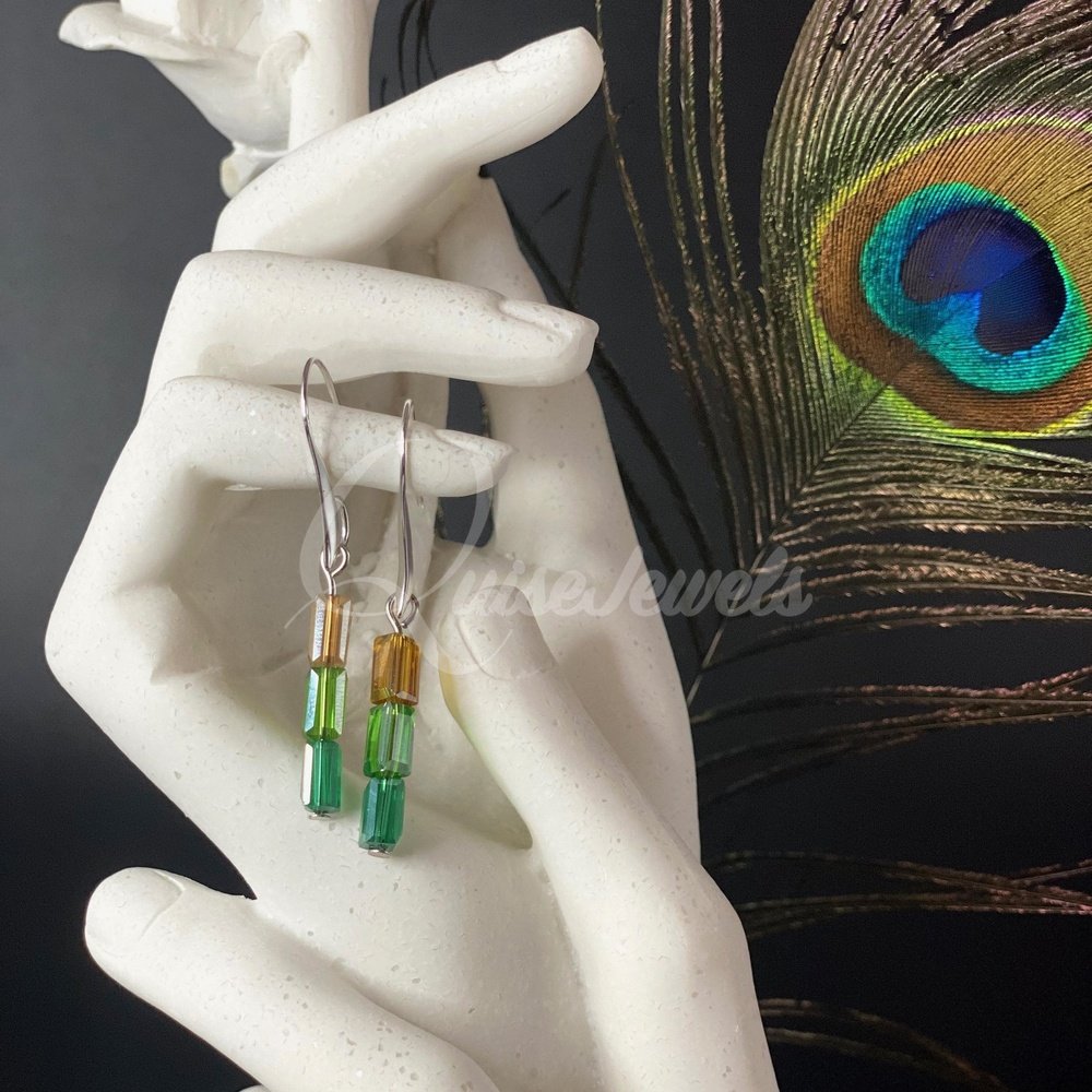 Crystal Layered Dangles-QuiseJewels