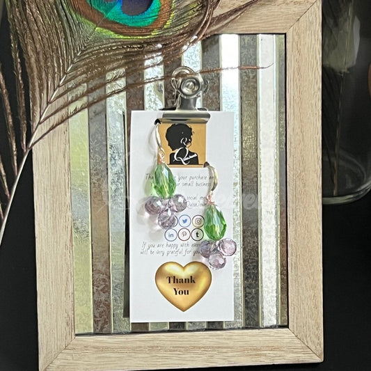 Fruity Crystal Drop Earrings-QuiseJewels