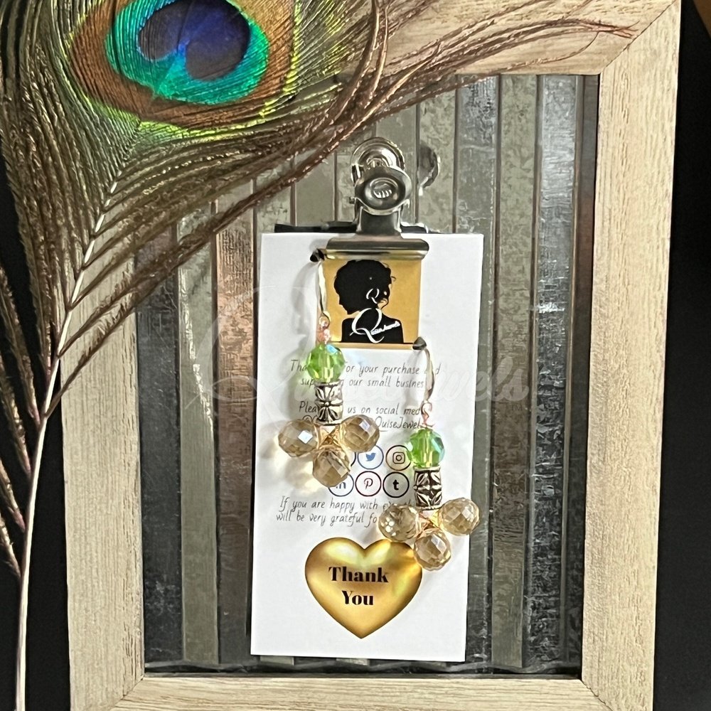 Fruity Crystal Drop Earrings-QuiseJewels