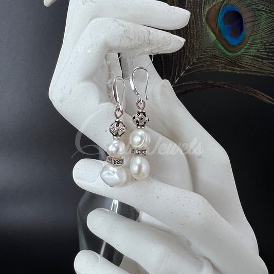 Pearl Earrings-QuiseJewels