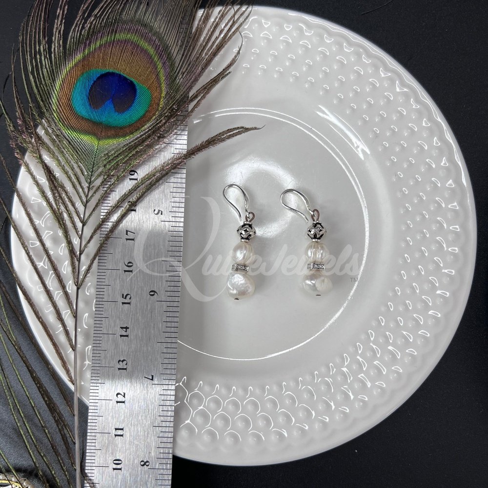 Pearl Earrings-QuiseJewels
