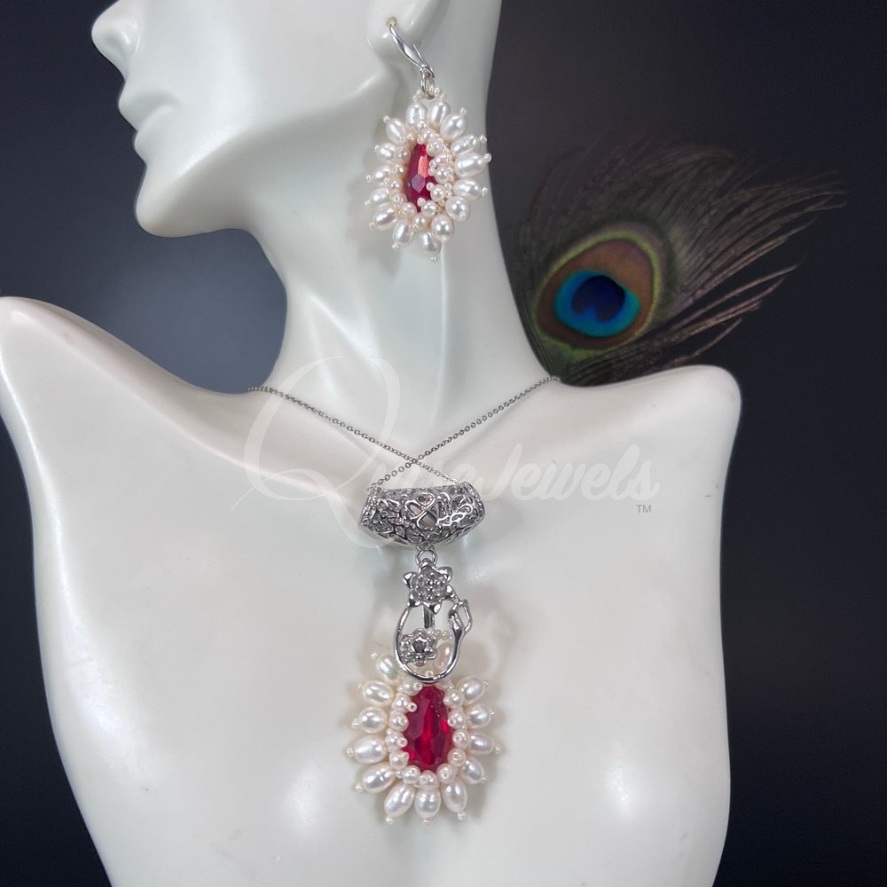 Victorian Style Bridal Set-QuiseJewels