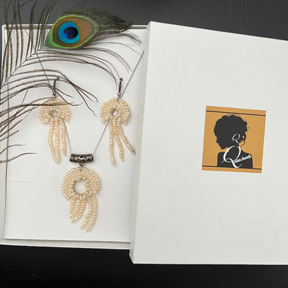 Seed Pearl Jelly Fish Jewelry Set