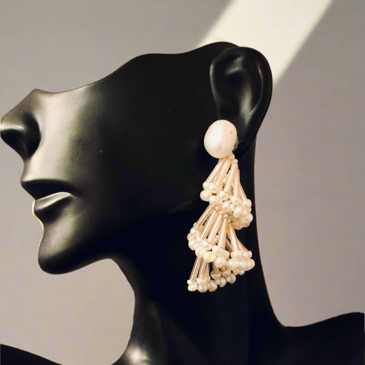 Pearly Swirl Earrings