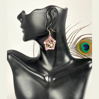 3D Pentagon Earrings - Himelli art inspired
