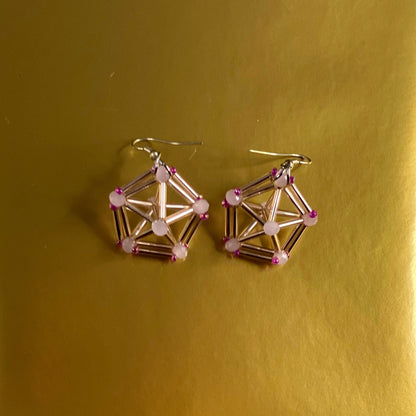 3D Pentagon Earrings - Himelli art inspired