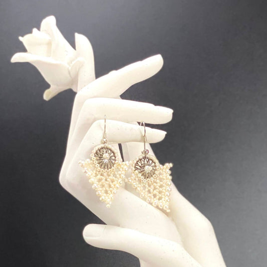 Triangle Net Earrings