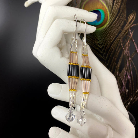 Champaign Black Dangles