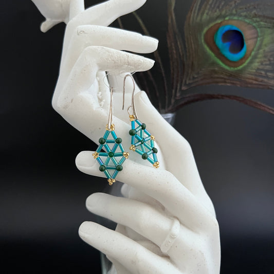 Ocean Rhombus Earrings