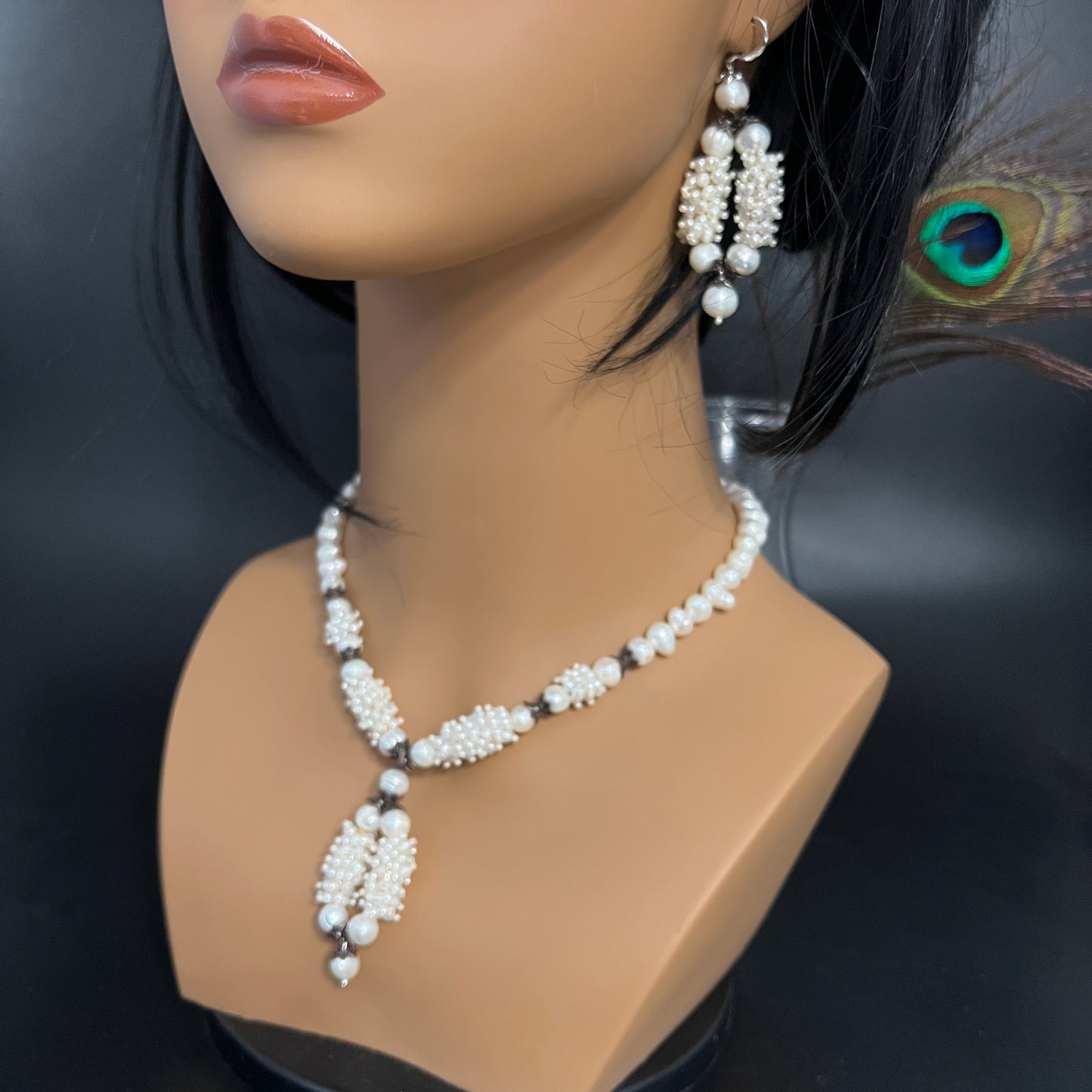 Pearl Yoni Beaded Jewelry Set