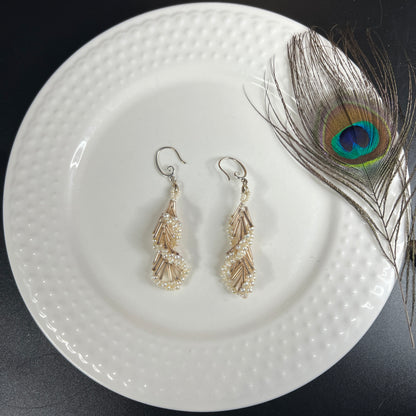 Pearly Swirl Earrings