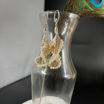 Pearly Swirl Earrings