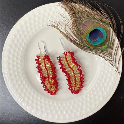 Long Leaf Earrings