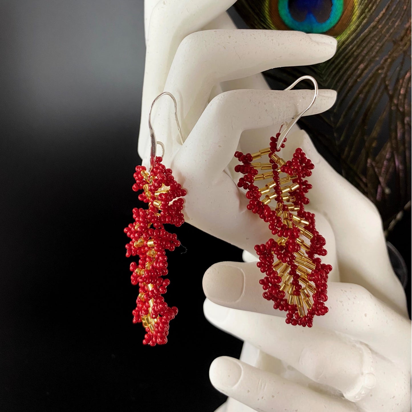 Long Leaf Earrings