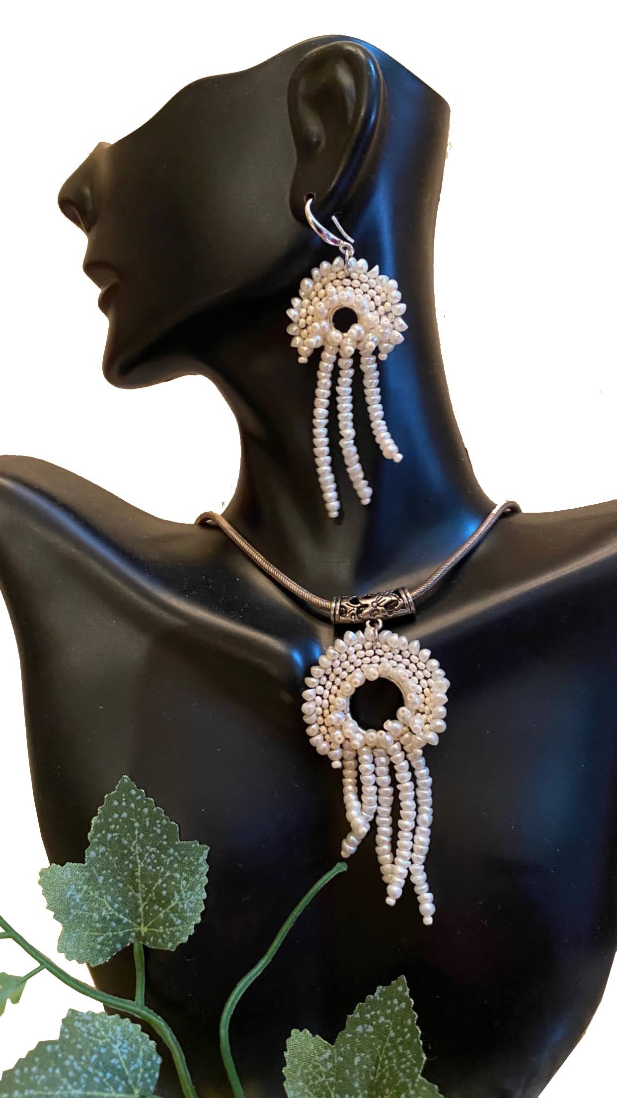 Seed Pearl Jelly Fish Jewelry Set