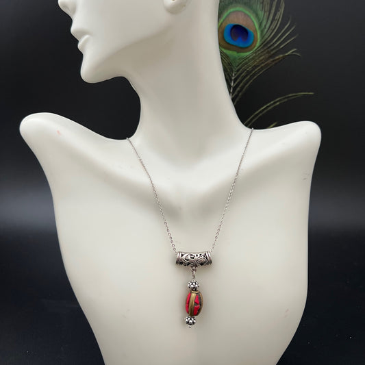 Tibetan RedCoral Pendant