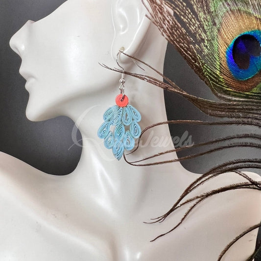 Filigree Floral Quilling Earrings-QuiseJewels