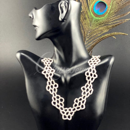 Honeycomb Net Necklace-QuiseJewels